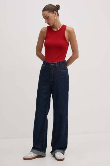Топ Tommy Hilfiger женский цвет бордовый WW0WW38635 Топ Tommy Hilfiger женский цвет бордовый WW0WW38635