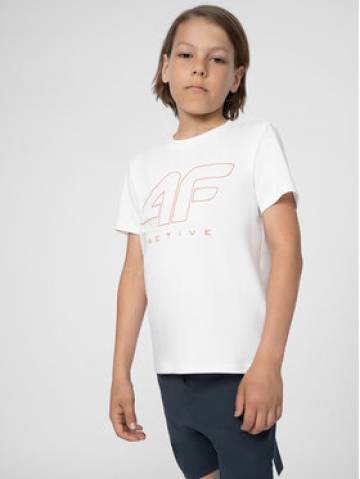 4F Футболка 4FJSS23TFTSM166 Білий Regular Fit 4F Футболка 4FJSS23TFTSM166 Білий Regular Fit