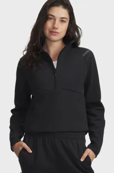 Женская черная спортивная кофта Unstoppable Flc HZ Черный L Under Armour 6003671-005