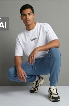 Штани спортивні regular fit - синій