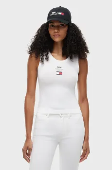 Женская белая майка TH x Cadillac Formula 1® Team Белый M Tommy Hilfiger WW0WW52115