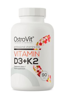 Витамин Д3 и K2 OstroVit Vitamin D3 + K2, 90 таблеток