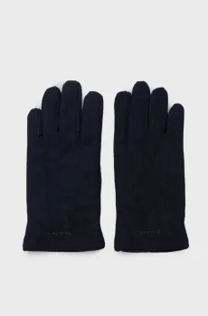 Мужские темно-синие шерстяные перчатки MELTON GLOVES Синий L-XL Gant 9930050