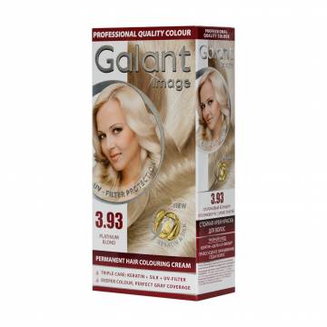 Крем-краска для волос Galant Image Permanent Hair Colouring Cream 3.93 Платиновый блондин, 115 мл Крем-краска для волос Galant Image Permanent Hair Colouring Cream 3.93 Платиновый блондин, 115 мл