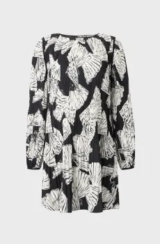 Женское плиссированное платье с узором FLUID Разноцветный M Karl Lagerfeld B1W13017