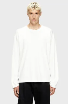 Мужской белый лонгслив MAGLIETTA Белый L Diesel A19444 0AIJU