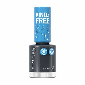 Лак для ногтей Rimmel Kind & Free 158 All Greyed Out, 8 мл Лак для ногтей Rimmel Kind & Free 158 All Greyed Out, 8 мл