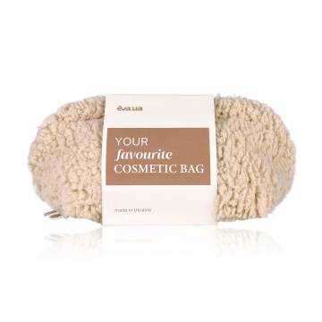 Косметичка EVA.UA Тучка, бежевая, малая закругленная, 21*12*12 см (AM03)