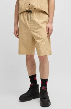 Мужские бежевые шорты Бежевый XL HUGO 50534661;285