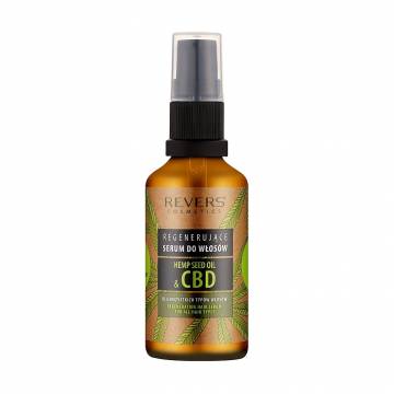 Сыворотка для волос Revers Cosmetics Hemp Seed Oil & CBD Regenerating Hair Serum, 50 мл Сыворотка для волос Revers Cosmetics Hemp Seed Oil & CBD Regenerating Hair Serum, 50 мл
