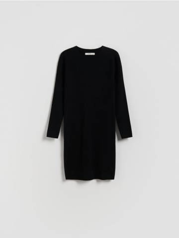 Reserved - Трикотажна сукня з додаванням віскози - чорний - 834FH-99X
