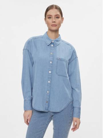 Tommy Jeans Джинсова сорочка DW0DW17355 Голубий Oversize Tommy Jeans Джинсова сорочка DW0DW17355 Голубий Oversize