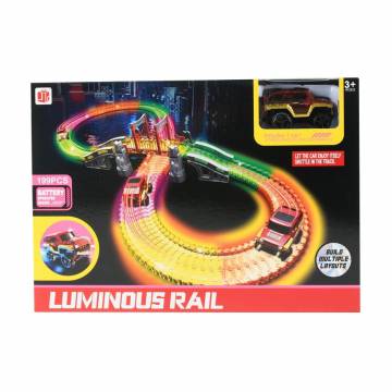 Игрушка Shantou Jinxing Трек, светится в темноте, в коробке, от 3 лет, 35.2*7.2*25 см (888-133) Игрушка Shantou Jinxing Трек, светится в темноте, в коробке, от 3 лет, 35.2*7.2*25 см (888-133)