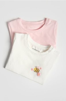 Reserved - Футболка з принтом, набір з 2 - різнобарвний - 706HU-MLC