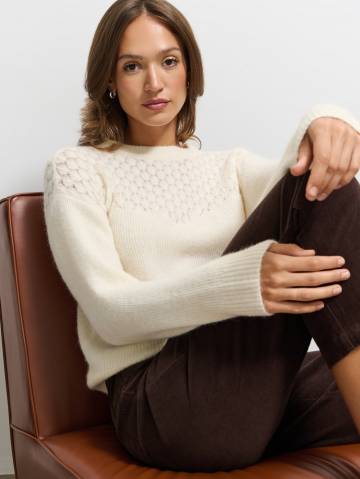 Mohito - LADIES` SWEATER - кремовий - S