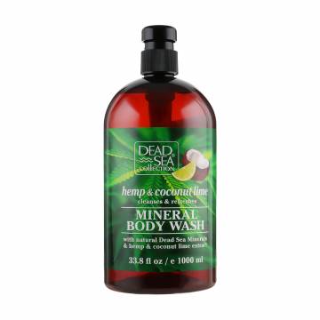Гель для душа Dead Sea Collection с минералами Мертвого моря и экстрактами конопли, кокоса и лайма, 1 л Гель для душа Dead Sea Collection с минералами Мертвого моря и экстрактами конопли, кокоса и лайма, 1 л
