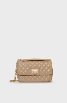 Женская бежевая кожаная сумка FINLEY Бежевый ONESIZE DKNY R523KI60