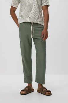 Reserved - Штани carrot із додаванням ліоцелу - пильно-зелений - 5935L-97X