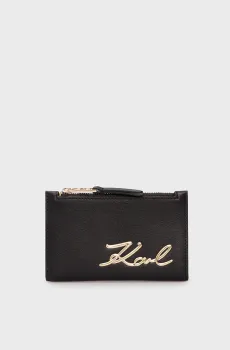 Женский черный кошелек K SIGNATURE 2.0 SLIM Черный ONESIZE Karl Lagerfeld 240W3201