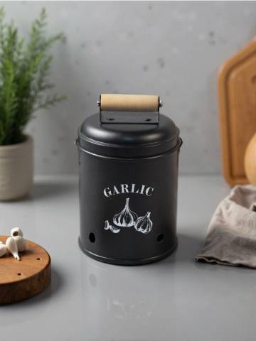 Ємність для часнику - чорний
