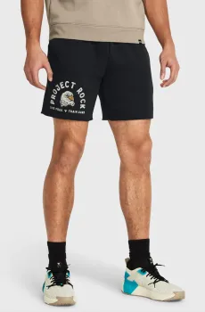 Мужские черные шорты Pjt Rck Icon Fleece Sts Черный M Under Armour 1383211-001
