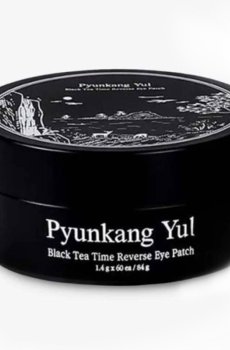 Патчи для кожи вокруг глаз Pyunkang Yul Black Tea Time Reverse Eye Patch с ферментированным экстрактом чёрного чая, 60 шт