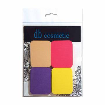 Набор спонжей для макияжа db Cosmetic 991, Прямоугольники, 4 шт Набор спонжей для макияжа db Cosmetic 991, Прямоугольники, 4 шт