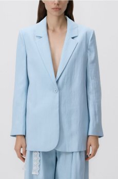 Reserved - Блейзер із додаванням віскози - блідо-блакитний - 925HU-05X