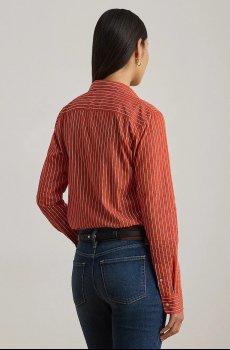 Хлопковая рубашка Lauren Ralph Lauren
