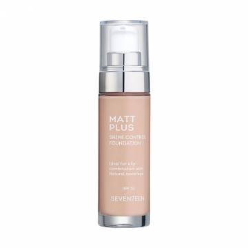 Матовая тональная основа Seventeen Matt Plus Shine Control Foundation SPF 20, 01 Light Beige, 30 мл Матовая тональная основа Seventeen Matt Plus Shine Control Foundation SPF 20, 01 Light Beige, 30 мл