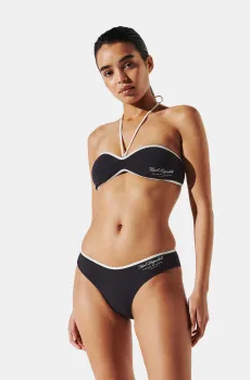 Женский черный лиф от купальника HOTEL KARL RIB HALTER BANDEAU Черный S Karl Lagerfeld A1W46027