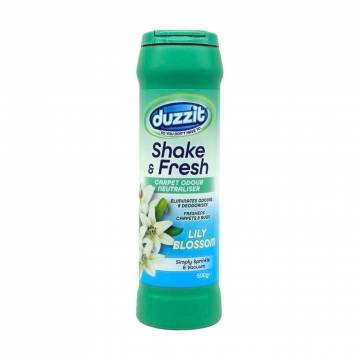 Освежитель для ковров с нейтрализацией запаха Duzzit Shake & Fresh Carpet Odour Neutraliser, Лилия, 500 г Освежитель для ковров с нейтрализацией запаха Duzzit Shake & Fresh Carpet Odour Neutraliser, Лилия, 500 г