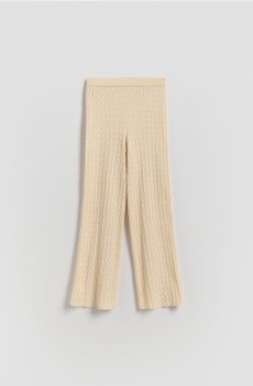 Reserved - Вязані штани - кремовий - 809IE-01X