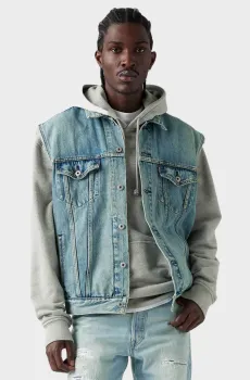 Мужской голубой джинсовый жилет Голубой S Levi’s® A5789;0000