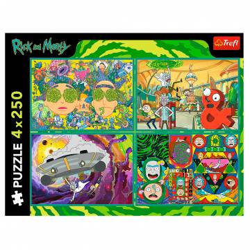 Пазли Trefl Rick and Morty Закручений світ 4 в 1 (13338)