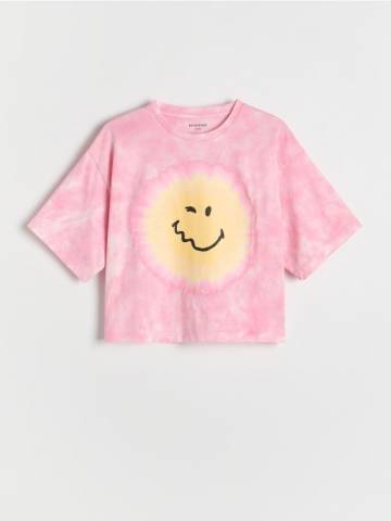 Reserved - Укорочена футболка SmileyWorld® - різнобарвний - 895EA-MLC Reserved - Укорочена футболка SmileyWorld® - різнобарвний - 895EA-MLC