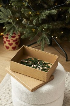 Різдвяні підвіски з мотивом оленя та сніжинки, набір із 9 штук - темно-зелений