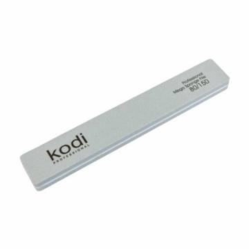 Пилка-баф для ногтей прямоугольной формы Kodi Professional 161, 80/150 грит, серая, 178*28*11.5 мм Пилка-баф для ногтей прямоугольной формы Kodi Professional 161, 80/150 грит, серая, 178*28*11.5 мм