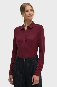 Женская бордовая рубашка Бордовый M DKNY D2G4A139