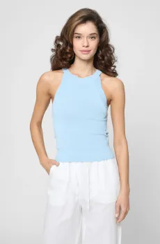 Женский голубой топ Голубой XL PRPY PWKNTGOK0023