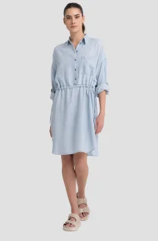 Женское голубое джинсовое платье Голубой M Replay W9007A.000.428 47A