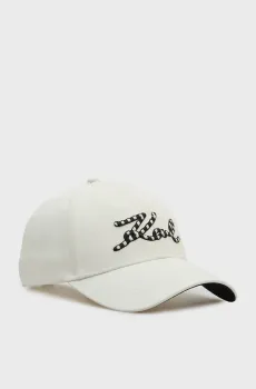 Женская белая кепка SIGNATURE Белый ONESIZE Karl Lagerfeld B2W33021