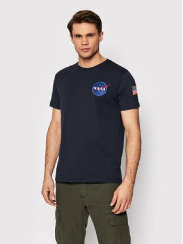 Alpha Industries Футболка Space Shuttle 176507 Cиній Regular Fit Alpha Industries Футболка Space Shuttle 176507 Cиній Regular Fit