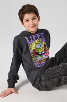 Худі з принтом SpongeBob SquarePants - чорний