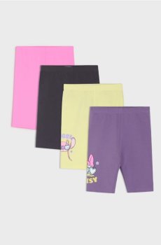 Шорти-велосипедки з принтом 4 pack Disney - різнобарвний