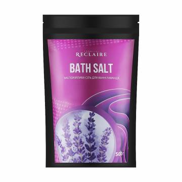 Успокаивающая соль для ванн Reclaire Bath Salt Лаванда, 500 г Успокаивающая соль для ванн Reclaire Bath Salt Лаванда, 500 г