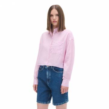 Cropp - Сорочка з кишенею - пастельний рожевий Cropp - Сорочка з кишенею - пастельний рожевий