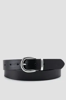 Женский черный кожаный ремень Черный 90 Levi’s® 000IH;0000