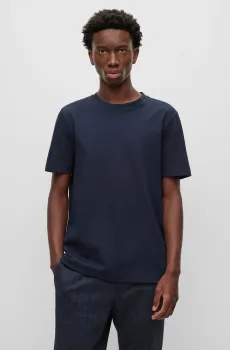 Мужская темно-синяя футболка Синий M BOSS 50452680;404
