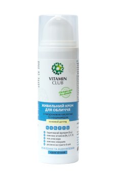 Питательный крем для лица VitaminClub с гиалуроновой кислотой и ниацинамидом, 50 мл